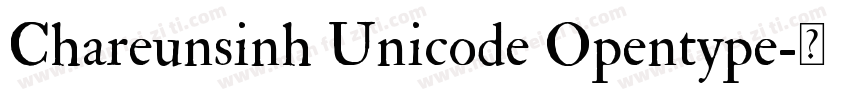 Chareunsinh Unicode Opentype字体转换